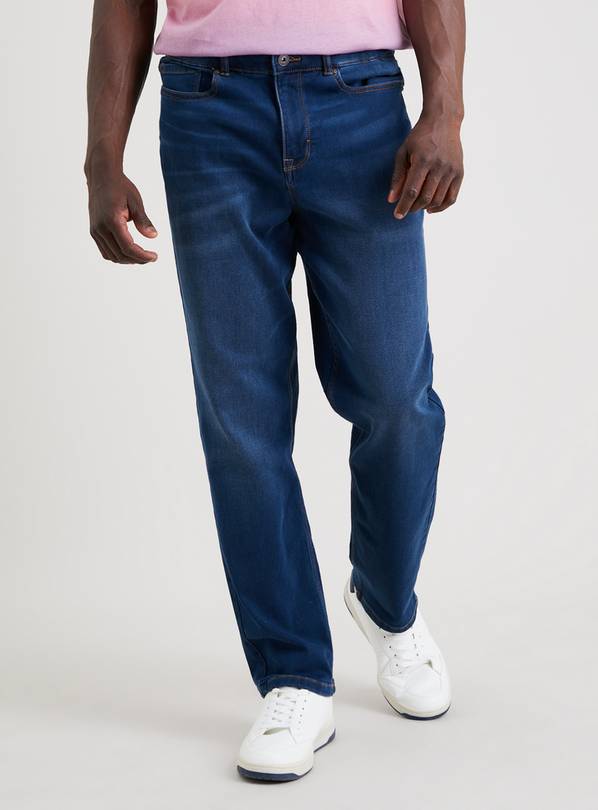 Dark best sale straight jeans